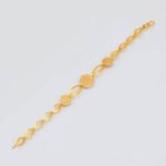 Gold Alternating Circle & Marquise Bracelet