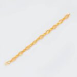 Gold Alternating Oval Link Bracelet