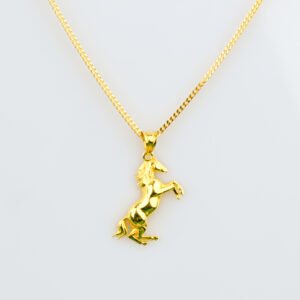 Horse gold pendant
