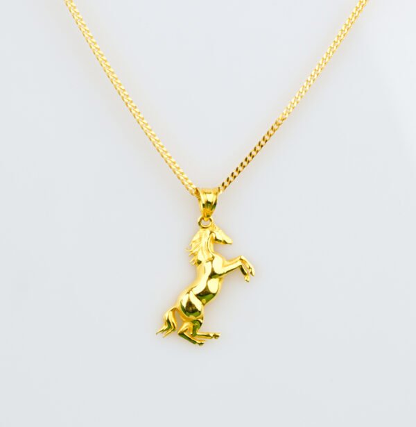 Horse gold pendant