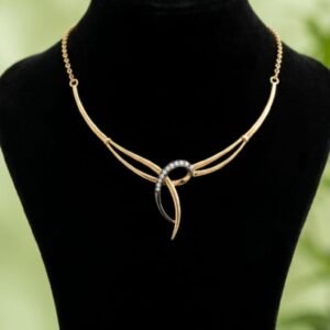 Golden Infinity Knot Necklace