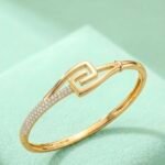 Gold Greek Key (Meander) Bangle