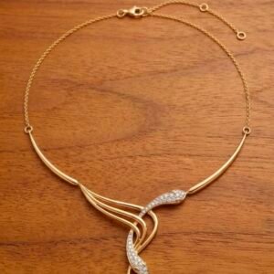 Gold Double Snake Necklace