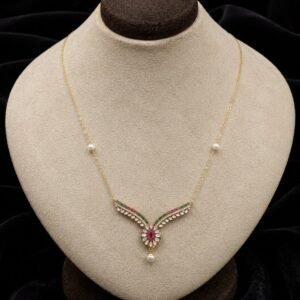Pearl Accented Flora Necklace